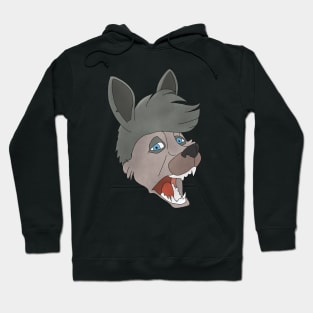 Anthro wolf face Hoodie